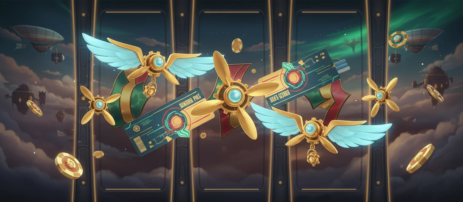 Concept art suggesting a wild-and-key symbol theme for the slot